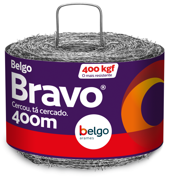 O Arame Farpado Belgo Bravo ® é um produto para cercas da Belgo Arames