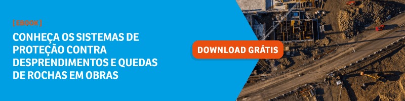 Conheça os sistemas de proteção contra desprendimentos e quedas de rochas em obras
