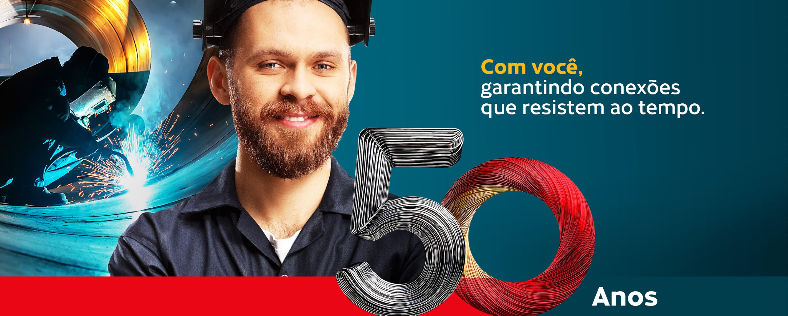 Com você, garantindo conexões que resistam ao tempo